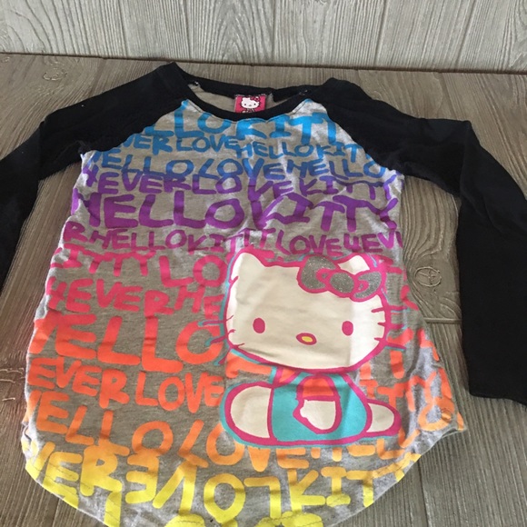 Girls Hello Kitty Casual Top Size M - Picture 2 of 6